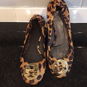 Tory Burch Leopard Minnie Ballet Flat